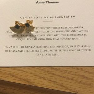 Earrings. NEVER WORN. BRAND NEW.